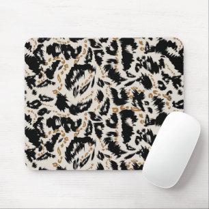 Tapis De Souris Motif abstrait de léopard bohème africain