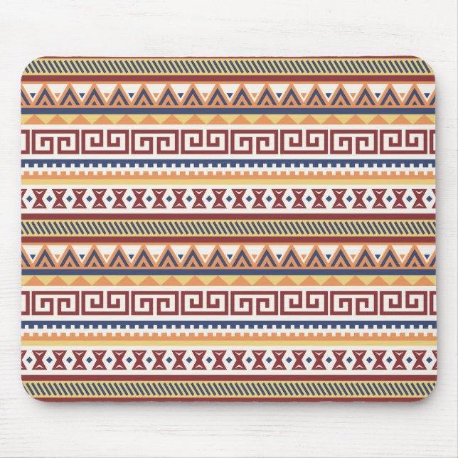 Tapis De Souris Motif Abstrait de Tribal Aztec (Devant)