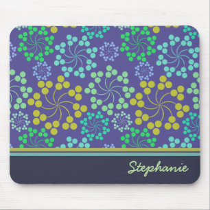 Tapis De Souris Motif Abstrait floral Funky Personnalisé