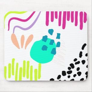 Tapis De Souris Motif Abstrait moderne et coloré.