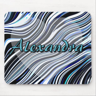 Tapis De Souris Motif Abstrait Personnalisé de Marbre et de Vagues
