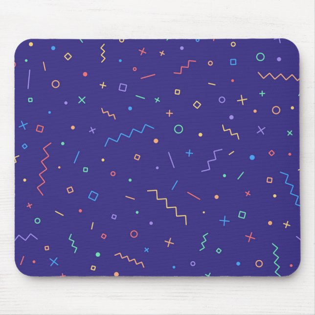 Tapis De Souris Motif Abstrait rétro (Devant)