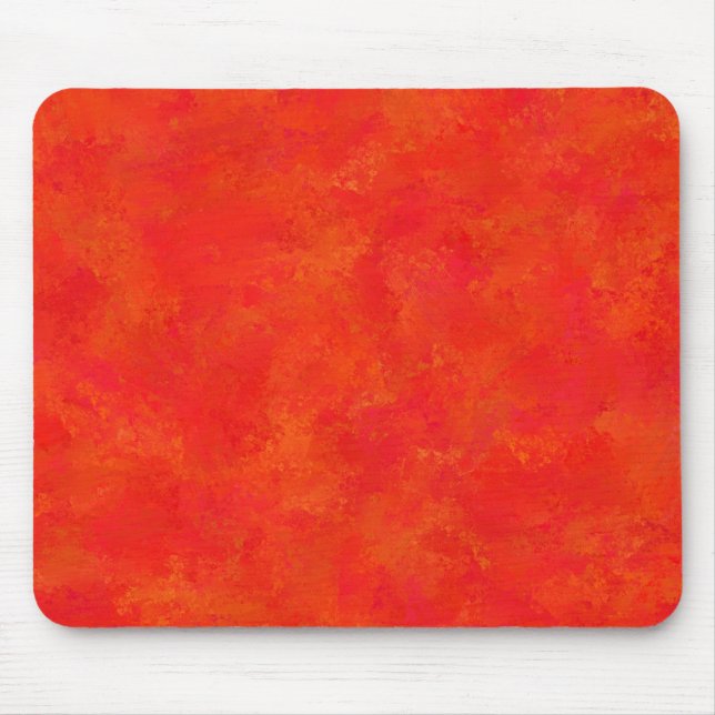 Tapis De Souris Motif Abstrait rouge orange (Devant)