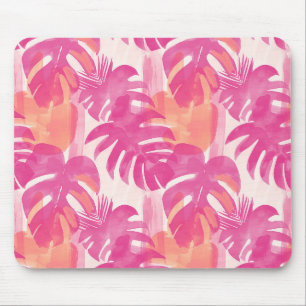 Tapis De Souris Motif abstrait simple avec feuilles de monstera, f