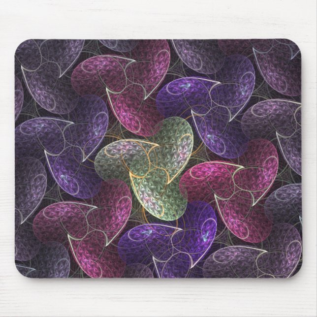 Tapis De Souris Motif Abstrait violet de souhaits infinis (Devant)