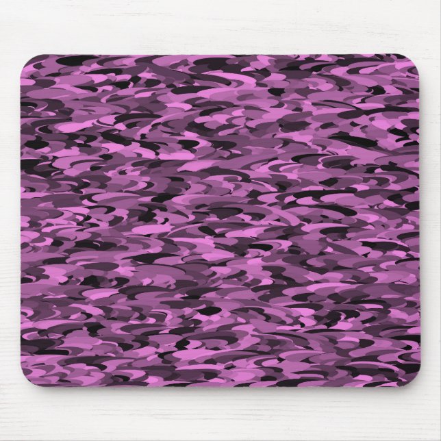 Tapis De Souris Motif Abstrait Violet Noir (Devant)