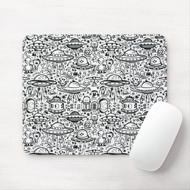 Tapis De Souris Motif Alien (Avec souris)