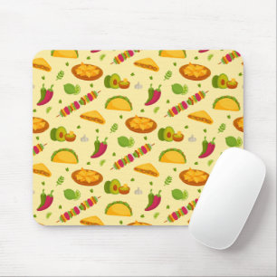 Tapis De Souris Motif alimentaire mexicain Tacos Nachos mignon été