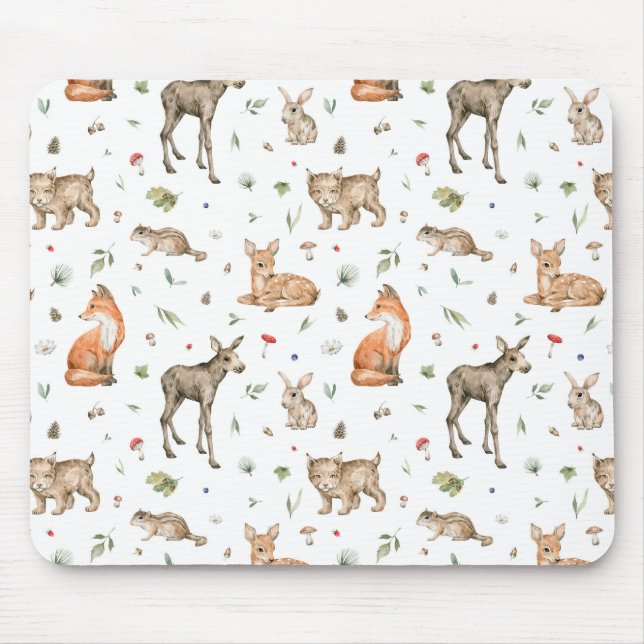 Tapis De Souris Motif animal de bois mou (Devant)