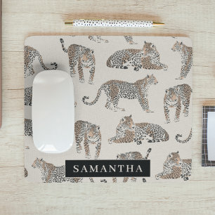 Tapis De Souris Motif animal sauvage de la Jungle Leopard