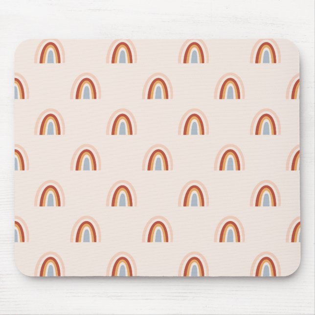 Tapis De Souris Motif arc-en-ciel Doodle doux (Devant)