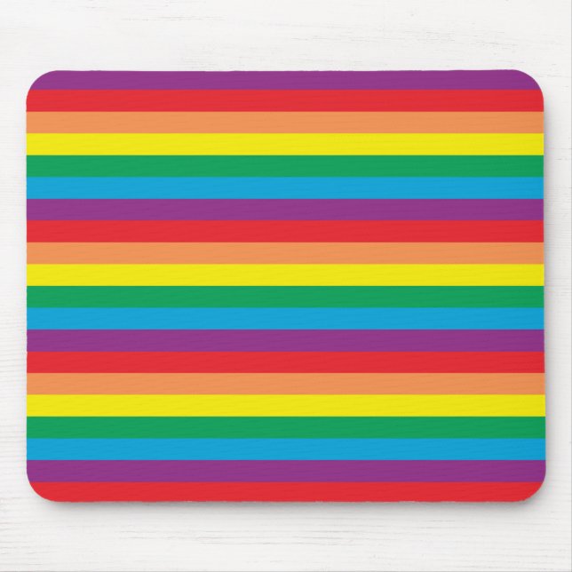 Tapis De Souris Motif arc-en-ciel simple (Devant)