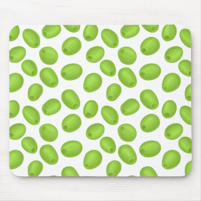 Tapis De Souris Motif aux olives vertes (Devant)