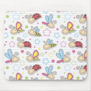 Tapis De Souris motif avec des insectes