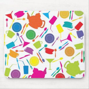 Tapis De Souris Motif avec la substance de cuisine colorée