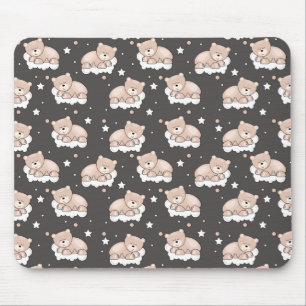 Tapis De Souris motif avec le petit sommeil d'ours