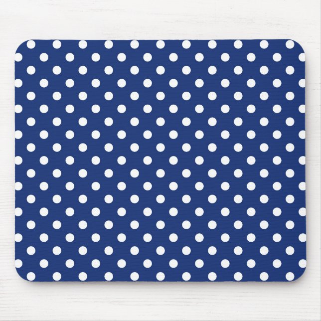 Tapis De Souris Motif avec le pois blanc (Devant)