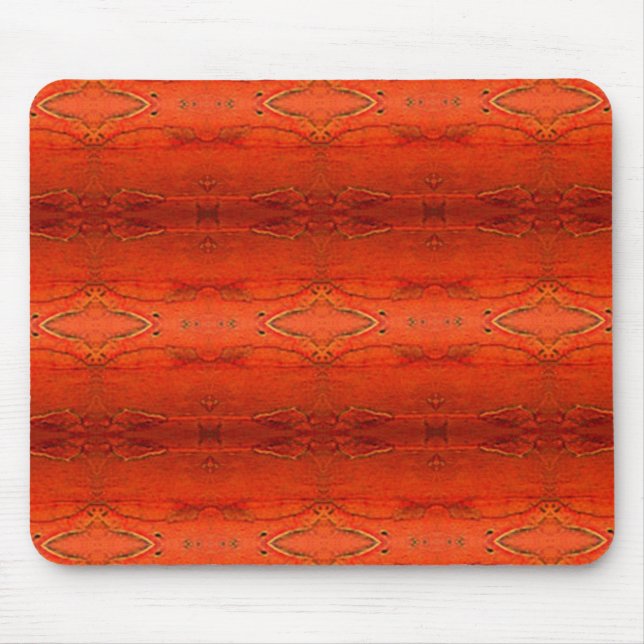 Tapis De Souris Motif aztèque orange (Devant)