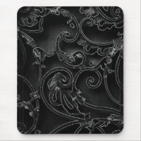 Motif baroque gothique noir