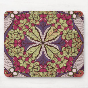 Tapis De Souris Motif Batik Rouge Bleu