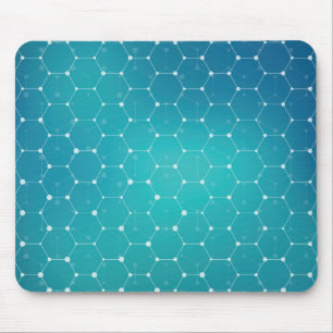 Tapis De Souris Motif bleu d'ADN de Teal