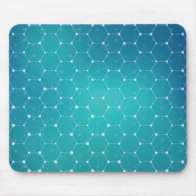 Tapis De Souris Motif bleu d'ADN de Teal (Devant)
