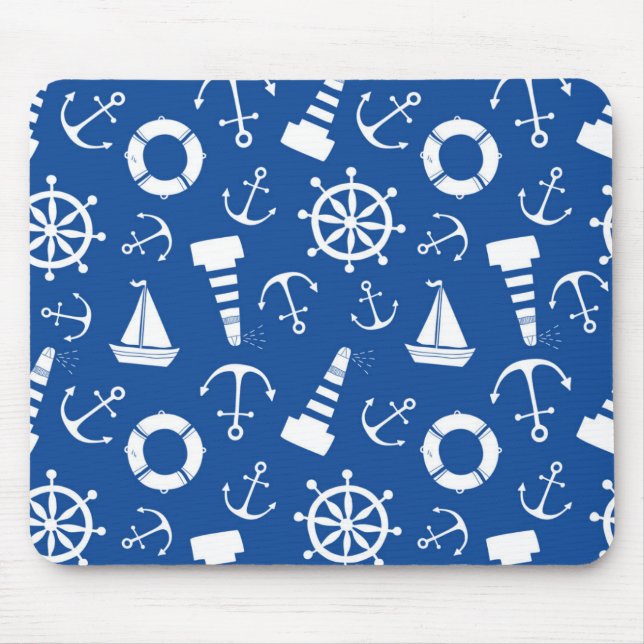 Tapis De Souris Motif bleu de mer (Devant)
