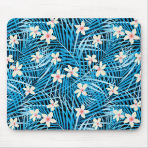 Tapis De Souris Motif bleu Feuille