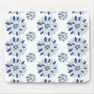 Tapis De Souris motif bleu floral