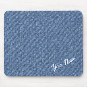 TAPIS DE SOURIS MOTIF BLUE DENIM PERSONNALISÉ