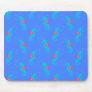 Tapis De Souris Motif Blue Seahorse