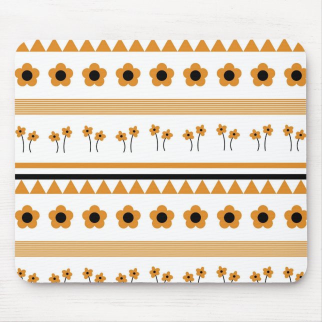 Tapis De Souris Motif Boho triangle de bordure (Devant)