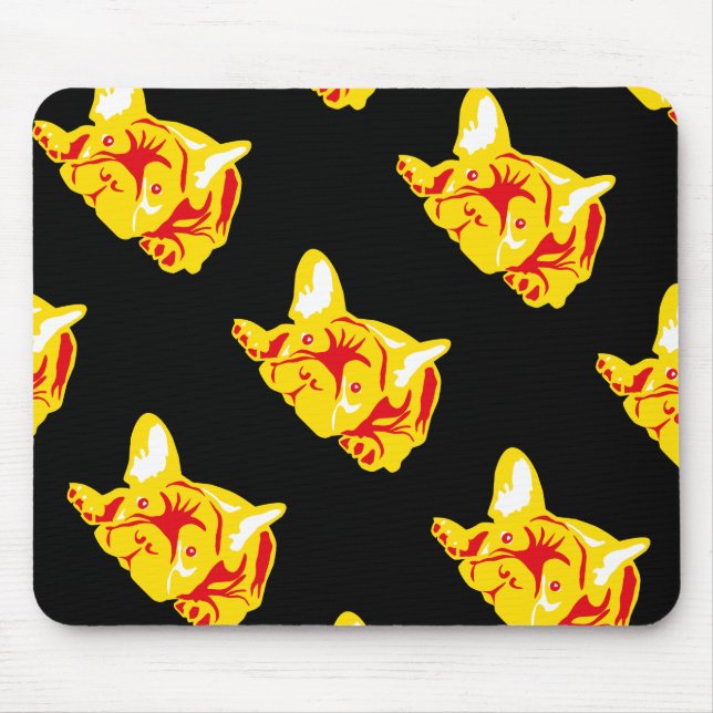 Tapis De Souris Motif Bouledogue (Devant)