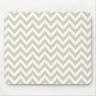 Tapis De Souris Motif bronzage neutre de Chevron