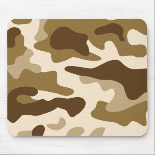 Tapis De Souris Motif camouflage beige