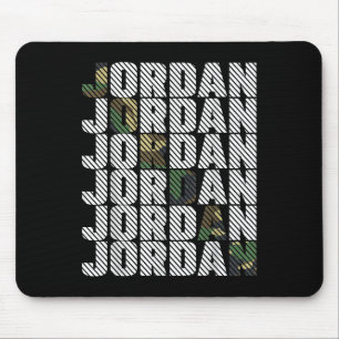 Tapis De Souris Motif camouflage Jordan diagonal camouflage vert