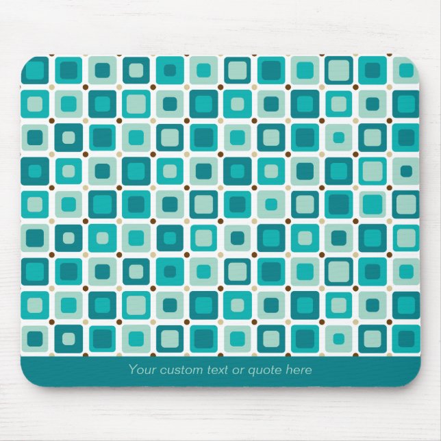 Tapis De Souris Motif carré rond Mousepad (Devant)