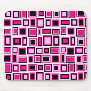 Tapis de souris motif carrés abstrait