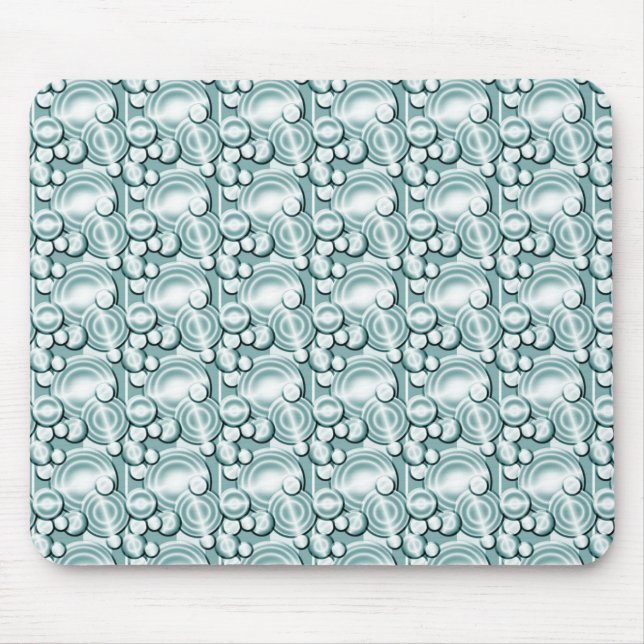 Tapis De Souris Motif Cercles bleus (Devant)