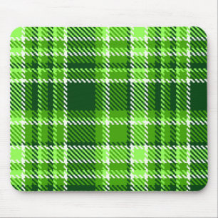 Tapis De Souris Motif Checkered de couleur verte