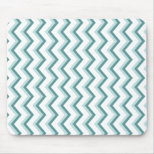 Tapis De Souris Motif Chevron ZigZag dans Mint Green