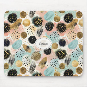 Tapis De Souris Motif circulaire Abstrait -avec Parties scintillan