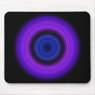 Tapis De Souris Motif circulaire bleu élégant
