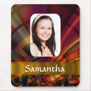 Tapis De Souris Motif circulaire en bronze