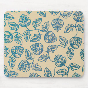 Tapis De Souris Motif Classique de Feuilles de Houblon Vintage