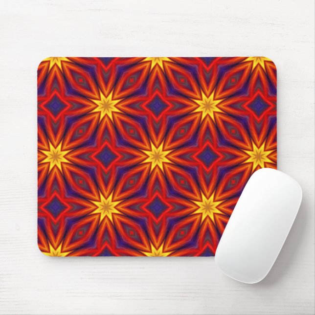 Tapis De Souris Motif coloré abstrait (Avec souris)