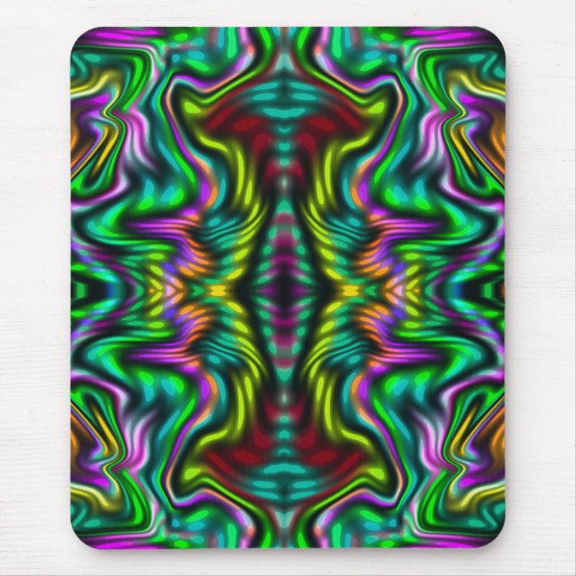 Tapis De Souris Motif coloré abstrait. (Devant)
