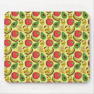 Tapis De Souris Motif coloré aux fruits tropicaux sans soudure