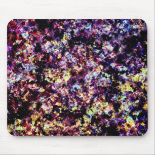 Tapis De Souris Motif coloré de flocons de marbre