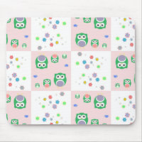 Motif coloré de hibou pour des enfants